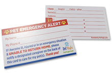 Load image into Gallery viewer, Pet Emergency Alert Cards